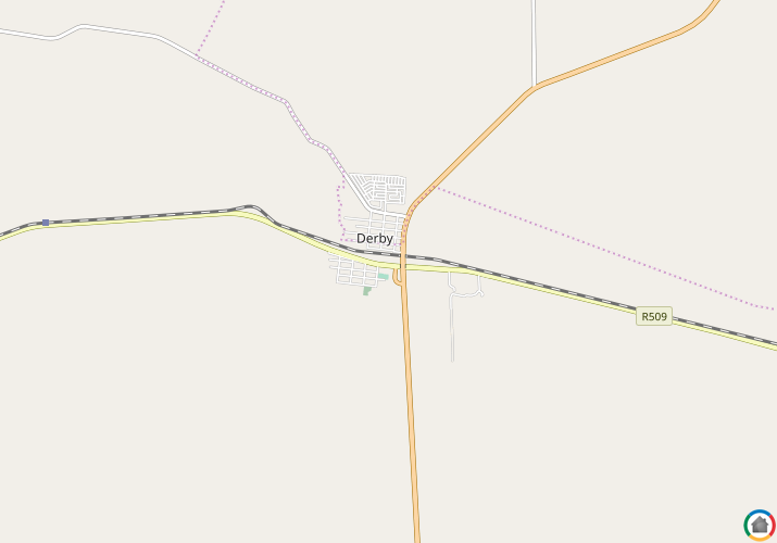 Map location of Derby